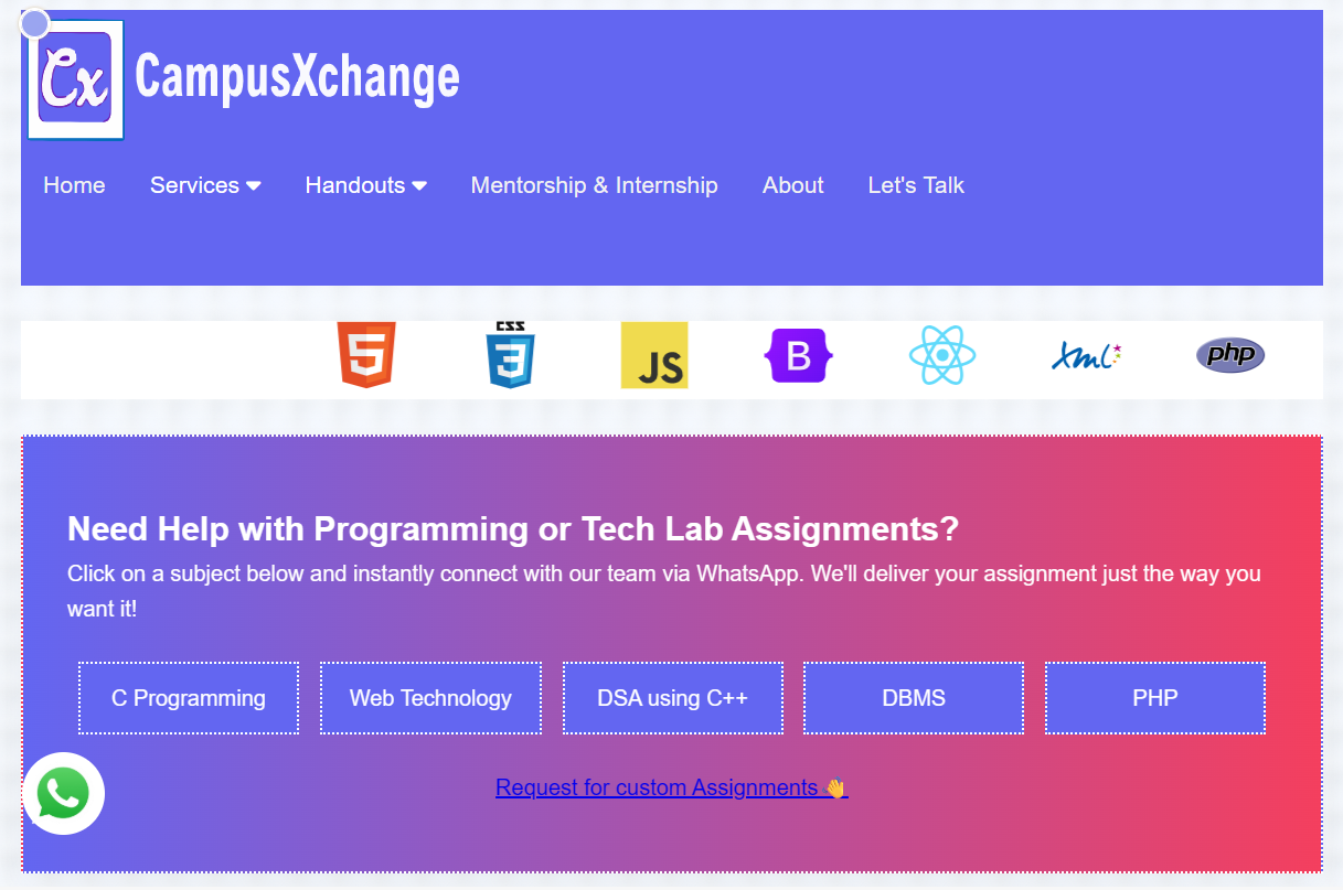 CampusXchange project image 